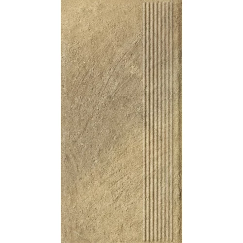 Ступень Paradyz Eremite Beige Stopnica Prosta Struktura Mat B1a матовая бежевая 60х30 см