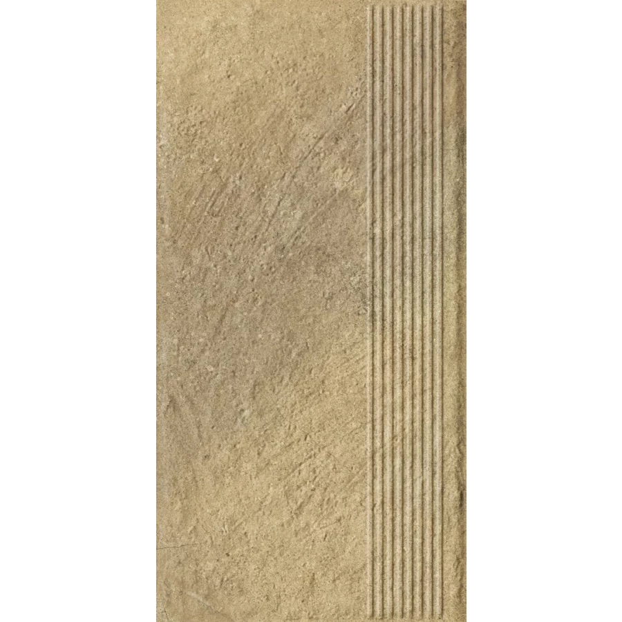 Ступень Paradyz Eremite Beige Stopnica Prosta Struktura Mat B1a матовая бежевая 60х30 см