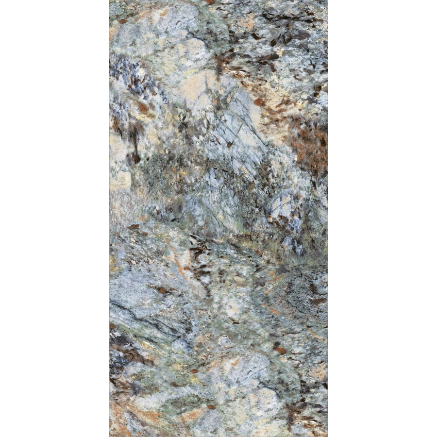 Керамогранит Global Tile Medusa Мультиколор глянцевый голубой GT120609100PGR 120х60 см