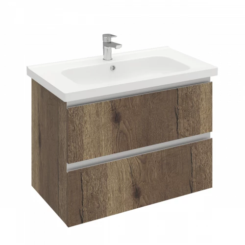 Тумба подвесная Laparet Electra 80 под умывальник Creavit Ideal 80 дуб Рока LE-WCAB-80-222