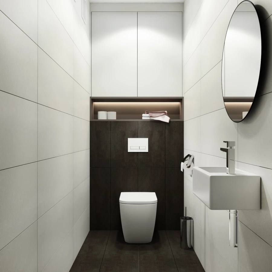 Комплект бачка скрытого монтажа для приставного унитаза Lavinia Boho Relfix 77030062 (комплект 3 в 1)