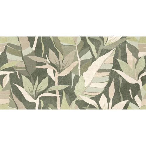 Плитка настенная Global Tile Dominica Тропики матовая зеленая GT245VG 60х30 см