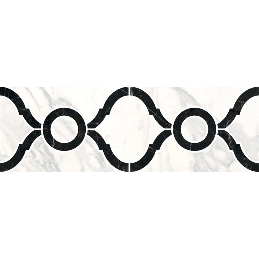 Керамогранит Kerama Marazzi Фрагонар Бордюр матовый белый ID91T 30x9,9 см