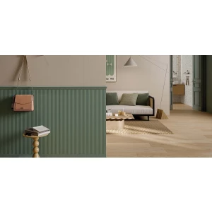 Плитка настенная Rondine Brio Shangai Menta Ret матовая зеленая J93877 100х33,3 см