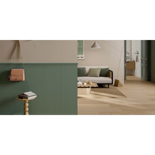 Плитка настенная Rondine Brio Shangai Menta Ret матовая зеленая J93877 100х33,3 см