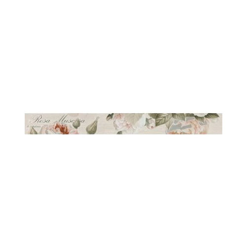 Бордюр Gracia Ceramica широкий длинный Garden Rose beige бежевый 01 60*6.5 см