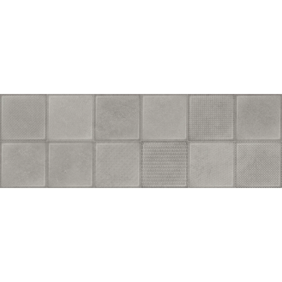 Плитка настенная ALMA Ceramica Cube матовая серая TWU3090CUB70R 90х30 см