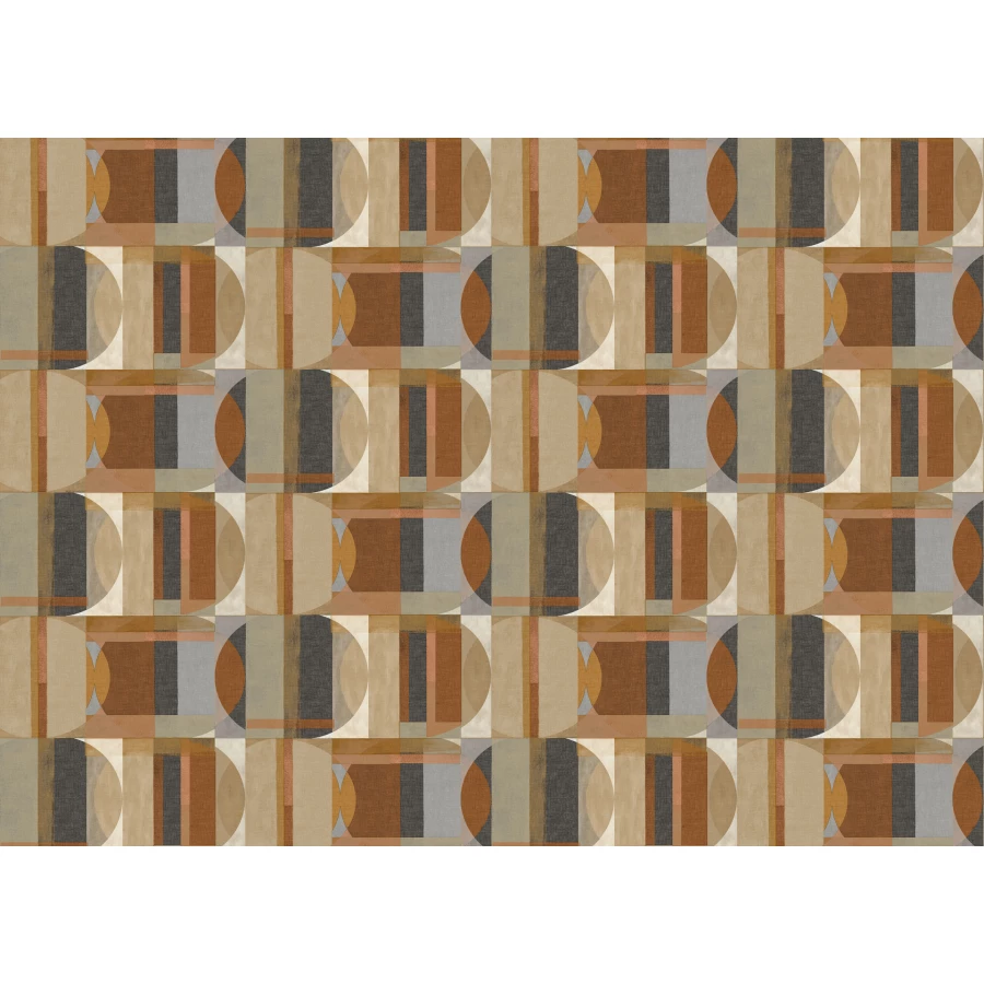 Обои винил на флизелине Grandeco Arcadia Оранжевый Черный Серый Коричневый A 64902 10,05х0,53 м