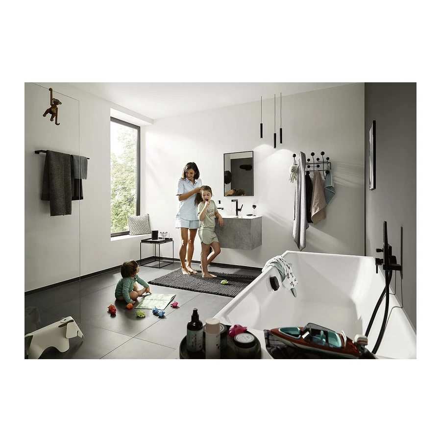 Двойной держатель полотенец Hansgrohe AddStoris полированное золото 41743990