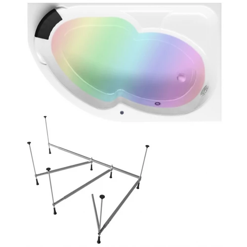 Акриловая ванна Lavinia Boho Grance Hill S3-370317PR правая (комплект 4 в 1) 170x105 см