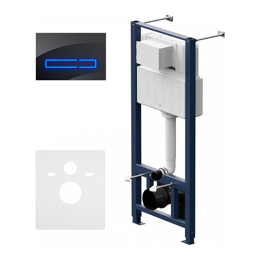 Инсталляция для подвесного унитаза с сенсорной клавишей Am Pm Pro Touchless I012704.50A38