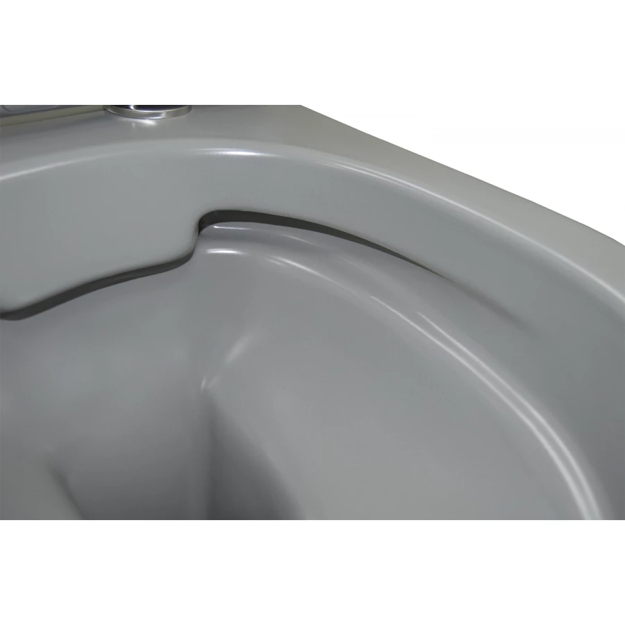 Унитаз подвесной Azario Grado безободковый с быстросъемным сидением микролифт серый матовый AZ-0046 SP MDG 37х49х37 см