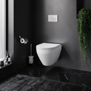 Унитаз подвесной Am Pm Spirit V2.0 безободковый FlashClean без сиденья C701700WH