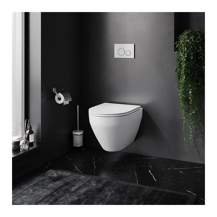 Унитаз подвесной Am Pm Spirit V2.0 безободковый FlashClean без сиденья C701700WH