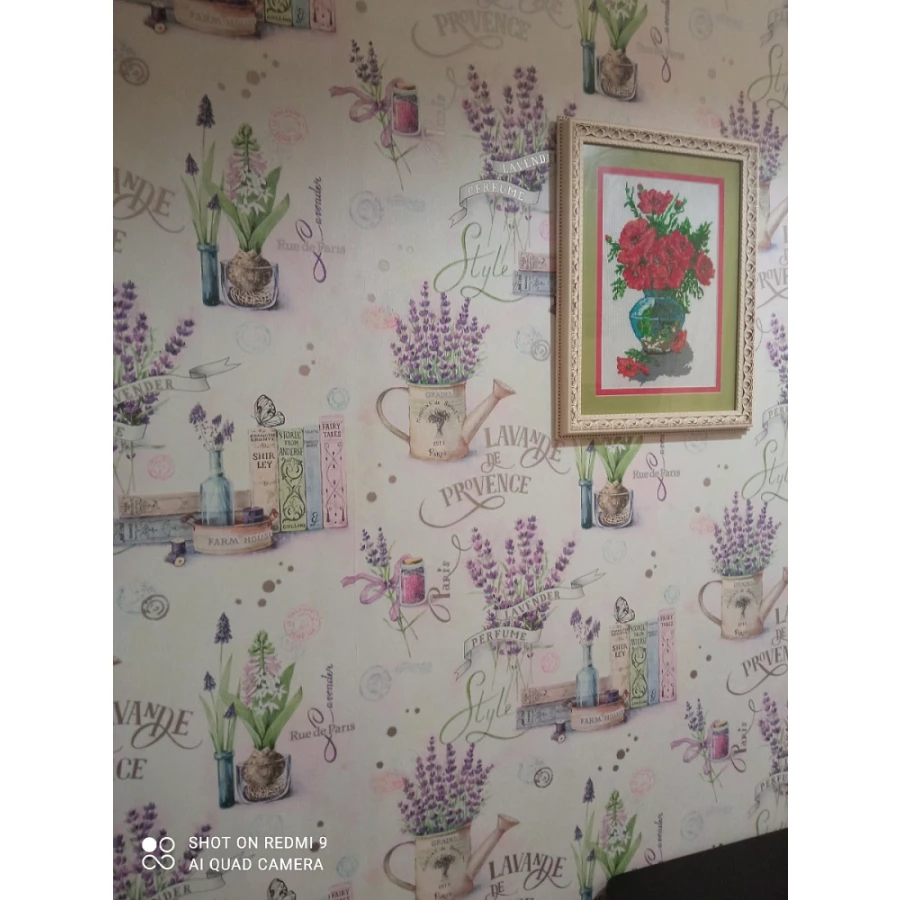 Обои флизелиновые Palitra Home HomeColor Lavande розовые HC71985-56 1,06х10,05 м