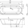 Акриловая ванна Lavinia Boho Art 37080075 / 170*75 см