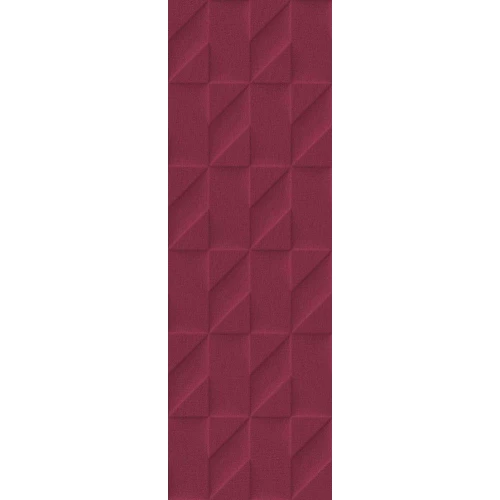 Плитка настенная Marazzi Outfit Red Struttura Tetris 3D красный 25x76 см