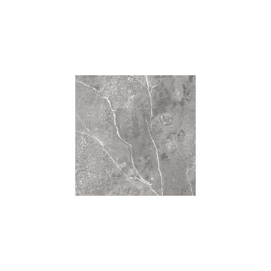 Керамогранит Belleza Eligia Gris Glossy глянцевый серый 60х60 см