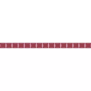 Бордюр Ceramica Classic Stripes бусинка бордовый 1,3х20