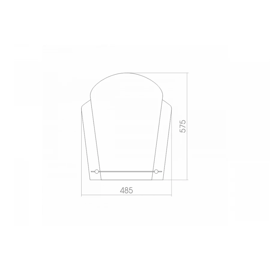 Зеркало без подсветки MixLine Пион 525004 48,5х57,5 см