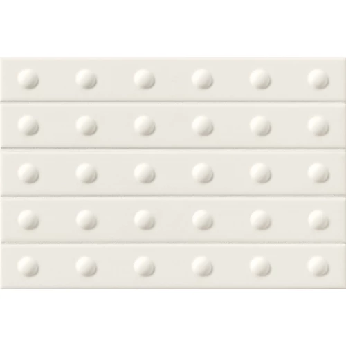 Плитка настенная Mutina Пунто Уп Матт Вхите / Punto Up Matt White матовая белая BOPULM01 31,5х21,1 см