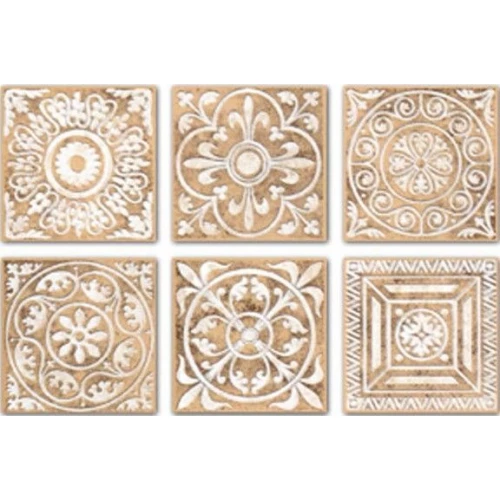 Керамогранит Kerama Marazzi Сонет Вставка матовая бежевая C1294/SG1550 4,7х4,7 см