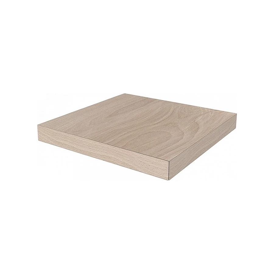 Ступень угловая клееная левая из керамогранита Kerama Marazzi Про Вуд матовая светло-бежевая DL501420R/GCS 33x33 см