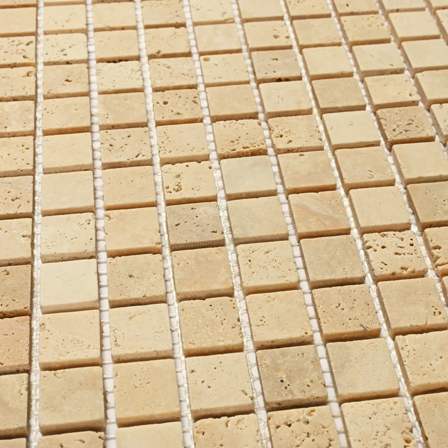 Мозаика Bonaparte Каменная мозаика Italy 15х15 матовая бежевая 30,5х30,5 см