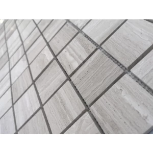 Мозаика из натурального камня LeeDo Ceramica Travertino Silver POL серый 30,5x30,5 см