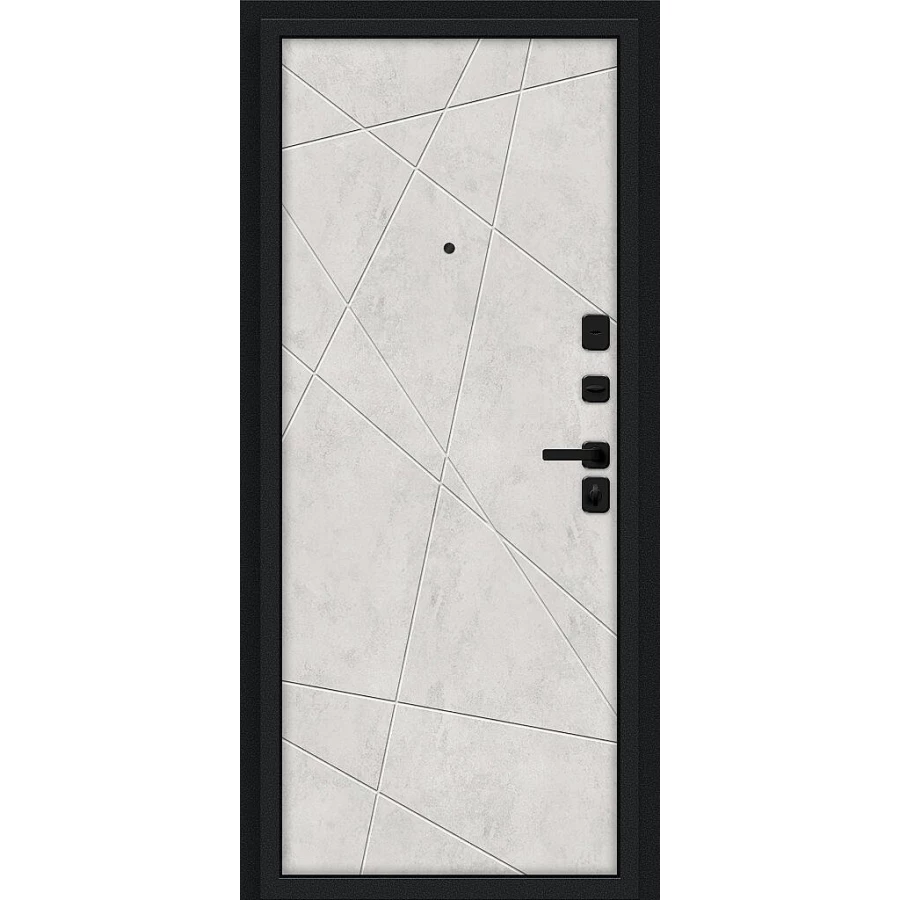 Входная дверь Bravo Граффити-5/SBlack 205x86 Slate Art/Look Art правое открывание