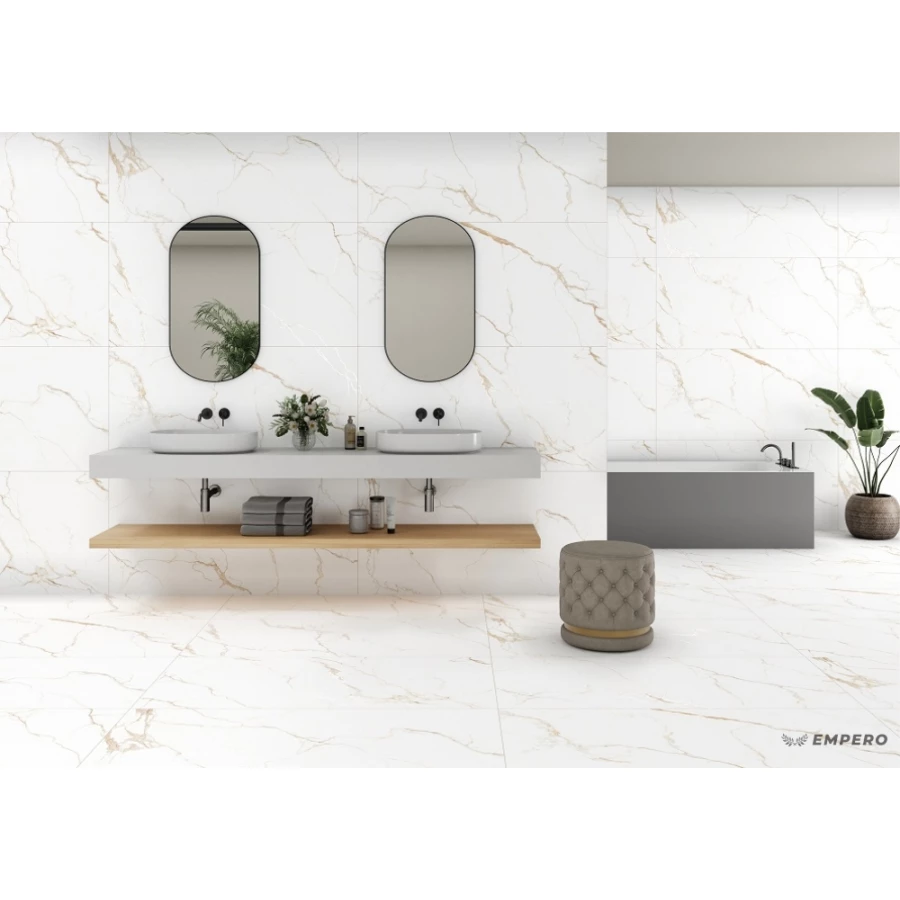 Керамогранит Empero Velure Engraving Venus гравированный матовый белый 01-00011080 120х60 см