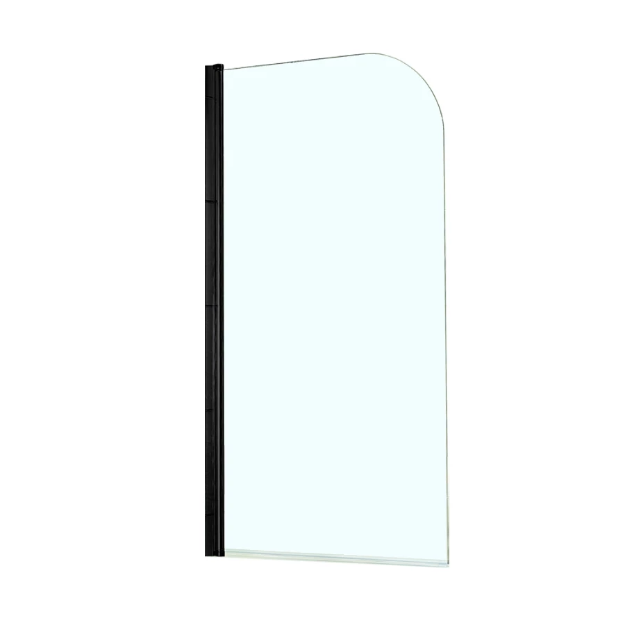 Шторка для ванны Azario Merrit прозрачное стекло 5 мм цвет профиля черный AZ-NF6211 700 black 70х150 см