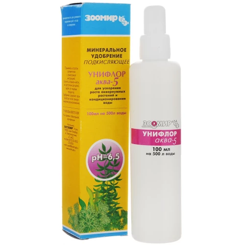 Удобрение для растений Зоомир Унифлор аква 5 подкисляющее 100 мл 