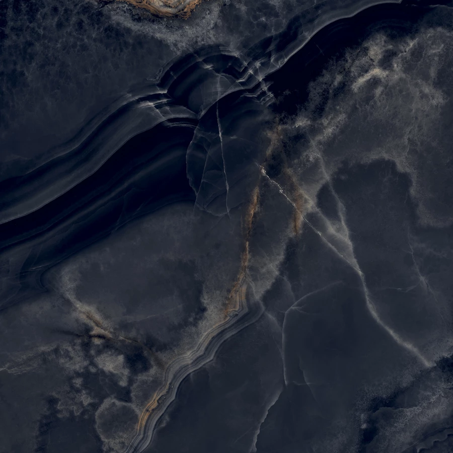 Керамогранит Laparet Interstellar Black полированный чёрный 80х80 см