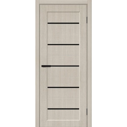 Межкомнатная дверь Mr. Wood Мода-22 Black Line 200x90 экошпон Moda полотно глухое цвет Cream Melinga