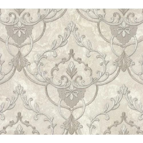 Обои флизелиновые Аспект Deluxe Рафаэль белые 70427-12 1,06х10,05 м