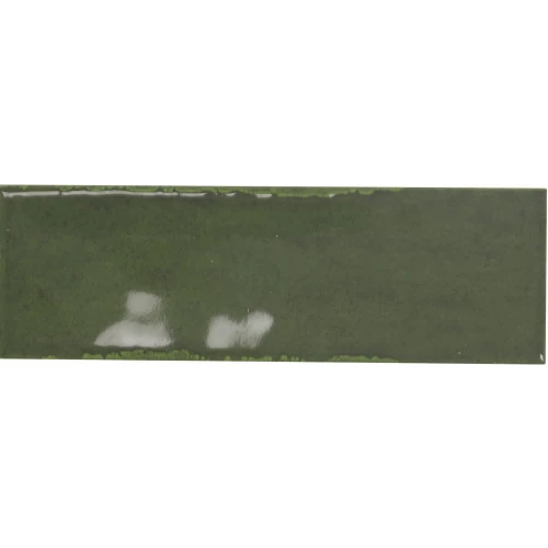 Керамогранит Monopole Artisan Green 002483 глянцевый зеленый 15x5 см