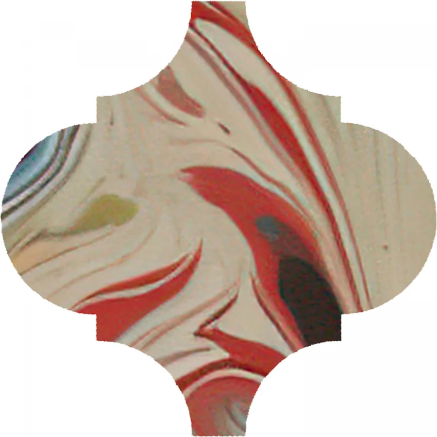 Декор Kerama Marazzi Арабески Венеция матовый красный VT/A625/65000 6,5x6,5 см