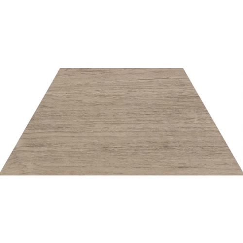 Керамогранит WOW 60º Трапезиум Wоод Мид / 60º Trapezium Wood Mid матовый коричневый 120282 23х10 см