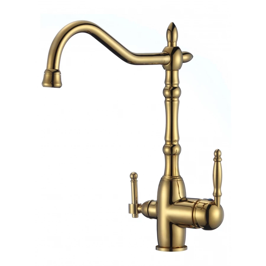 Смеситель для кухонной мойки с фильтром питьевой воды Savol S-L1803B золото