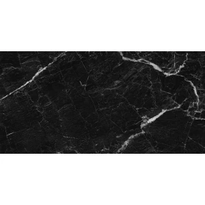 Керамогранит Neodom Marble Nero Creta Polished глянцевый черный CV20202 120x60 см
