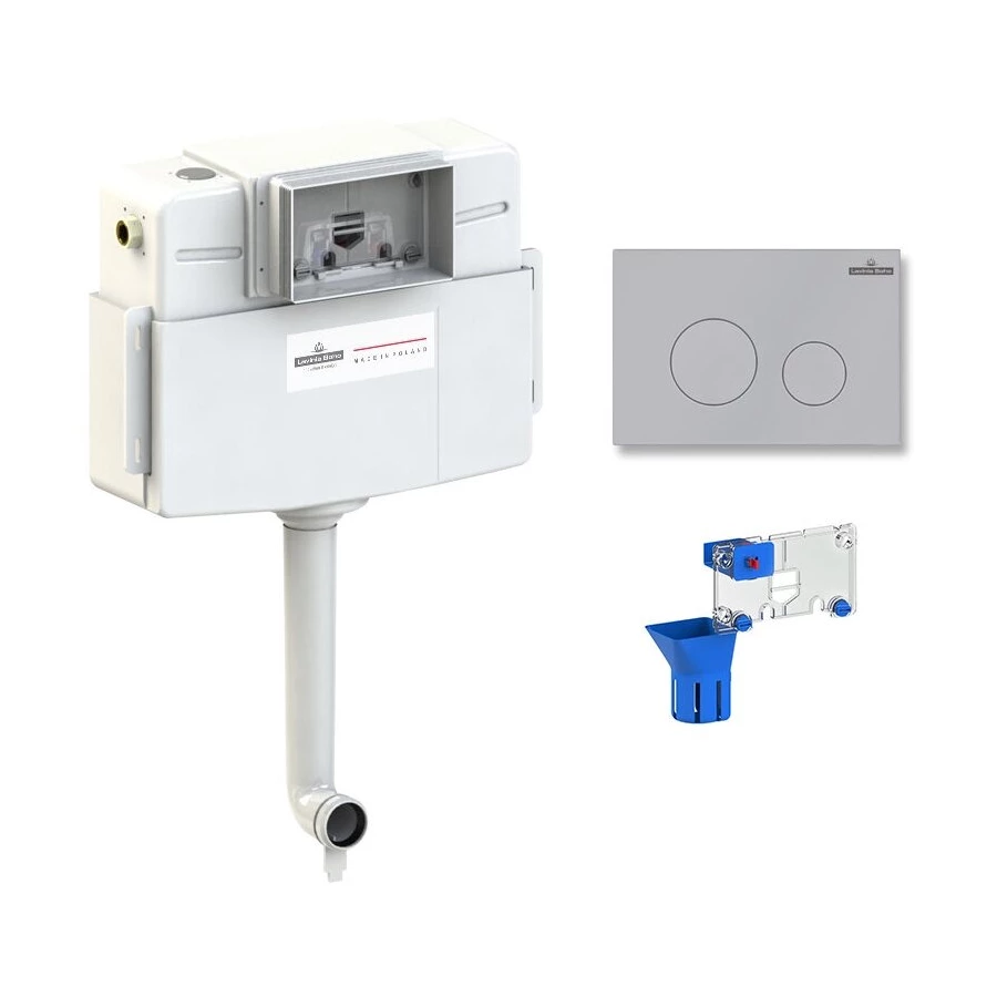 Комплект бачка скрытого монтажа для приставного унитаза Lavinia Boho Relfix 77030060 (комплект 3 в 1)