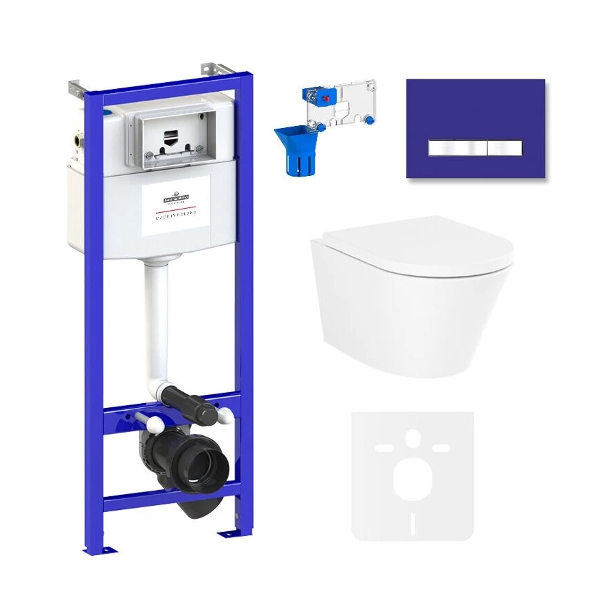 Унитаз Lavinia Boho Relfix Biore Compacto Rimless 75110156 (комплект 7 в 1)