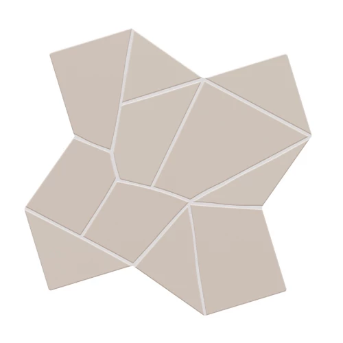 Керамогранит WOW Тренкадис Гауди Аш / Trencadis Gaudi Ash матовый бежевый 137003 25,5х25,5 см