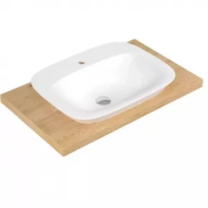 Раковина Serel Hera для установки в столешницу с отверстием под смеситель HR30TXS110H 60x46 см