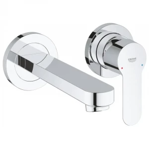 Смеситель для раковины Grohe BauEdge на 2 отверстия 20474000