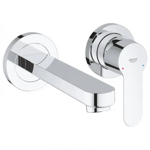Смеситель для раковины Grohe BauEdge на 2 отверстия 20474000