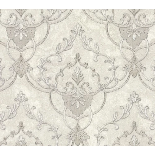 Обои флизелиновые Аспект Deluxe Рафаэль белые 70427-11 1,06х10,05 м