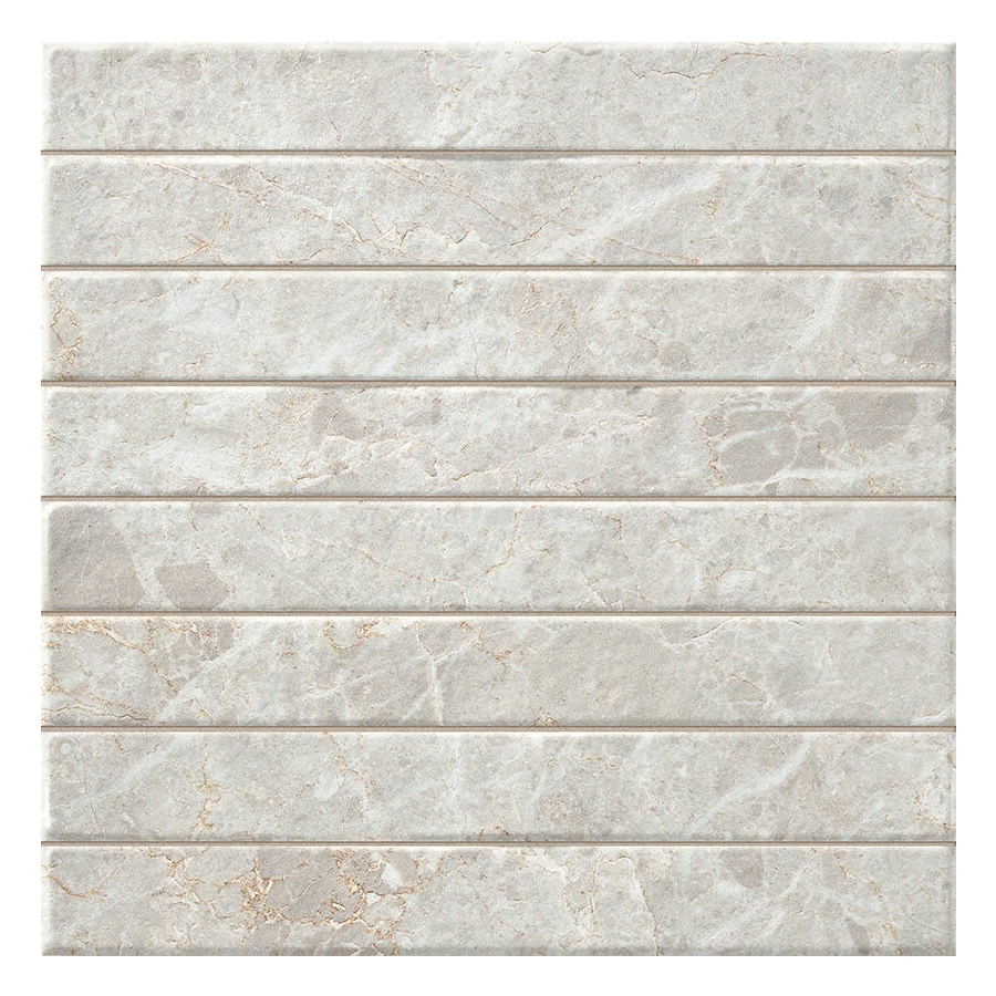 Плитка настенная La Platera Capri Brick White матовая светло-серая AC48895 35х35 см