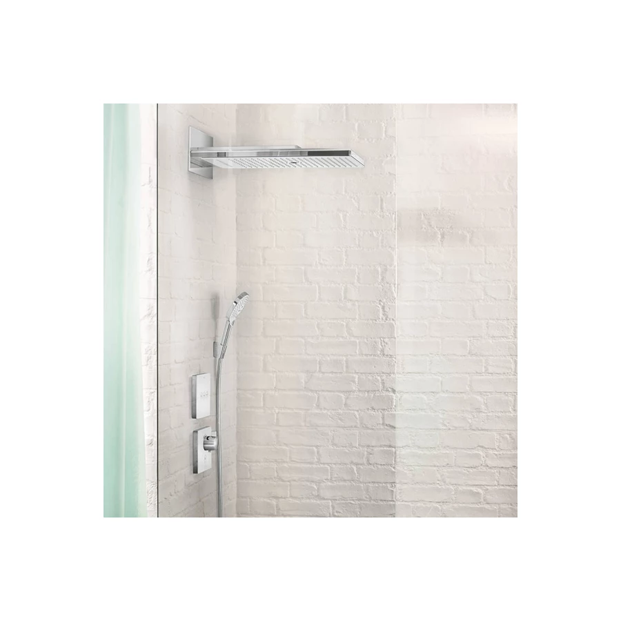 Шланговое подсоединение Hansgrohe Fixfit Square бронза с клапаном обратного тока 26455140